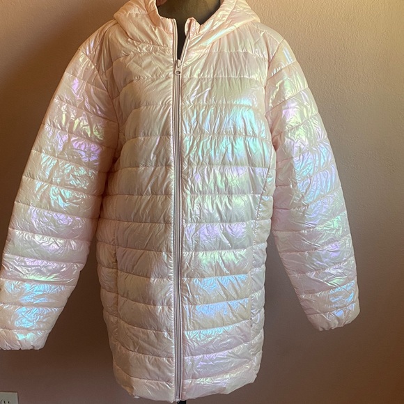 TORRID  Iridescent Pink Puffer Jacket - Picture 2 of 10
